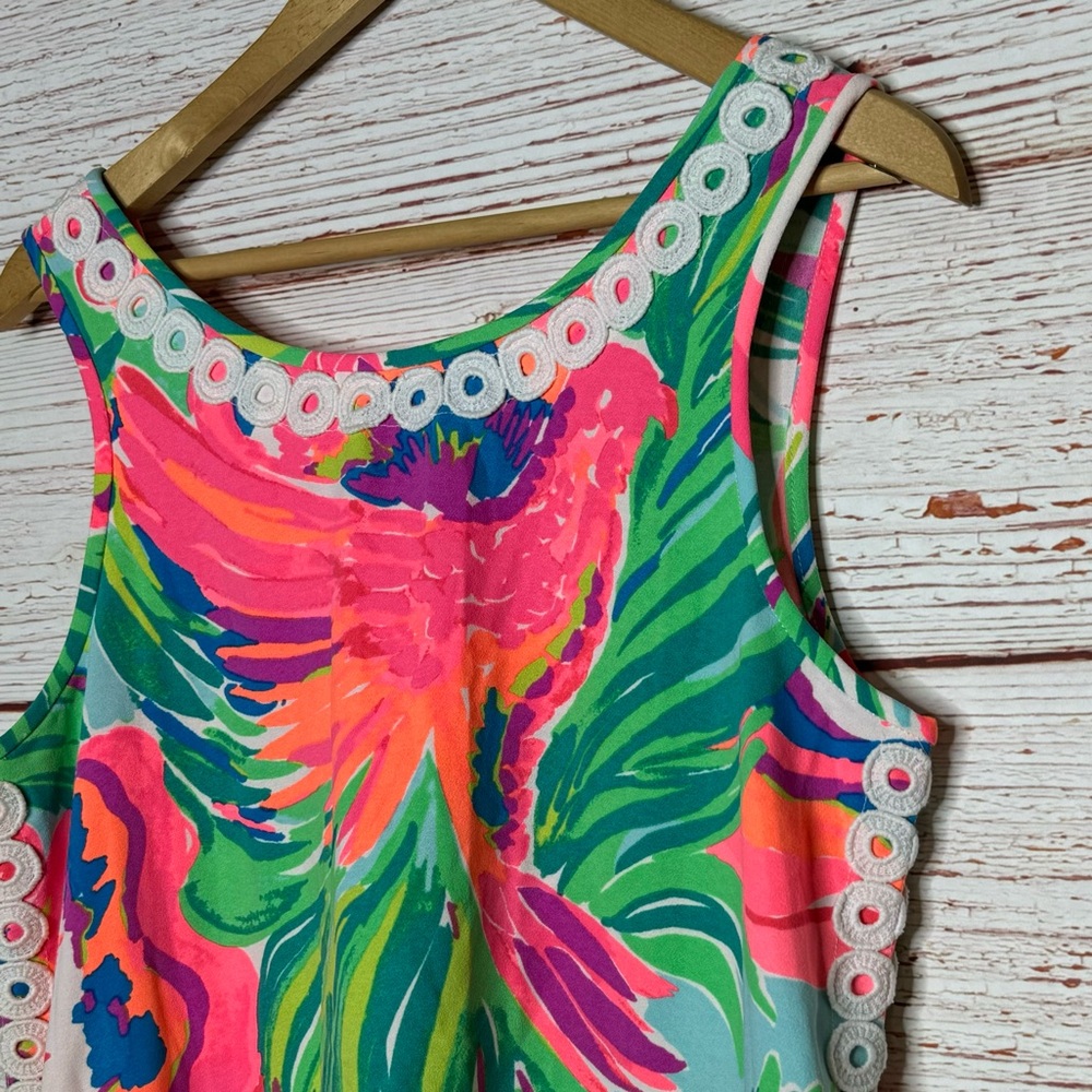 Lilly Pulitzer Stella Shift Dress in Serene Blue Paradise Bound Sz 6 - Picture 9 of 16
